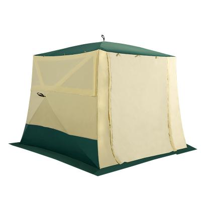 China Extended type new thickened tent camper, automatic, free-standing, quick-open, rainproof hexagonal tent for camping 3-4 people for sale