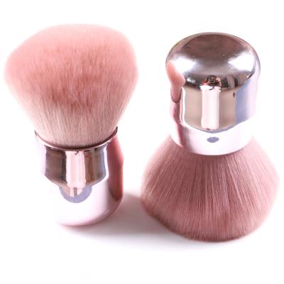 China Dropship durable loose plastic fluffy synthetic kabuki custom powder hair brush for sale