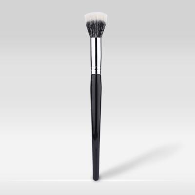 China Durable Drop Shipping Multifunctional Wooden Black High Quality Synthetic Hair Private Label Handle Single Face Dotting Brush for sale