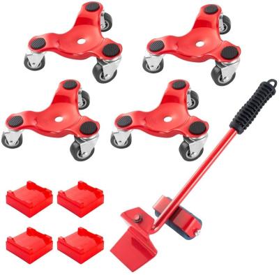 China 3 Wheel Furniture Dolly Easy Moving System Roller Riser Furniture Mover & Lifter Kit with 4 Sliders for sale