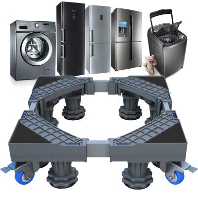 China Anti-Vibration Plastic Washing Machine Up Stand Base with Wheels for sale