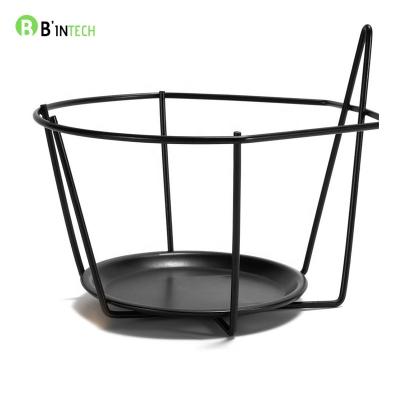 중국 Metal Hanger Bracket Flower Pot Ring Patio Balcony Porch Wall Mounted Planter Durable Garden Ornaments Ring Holder 판매용