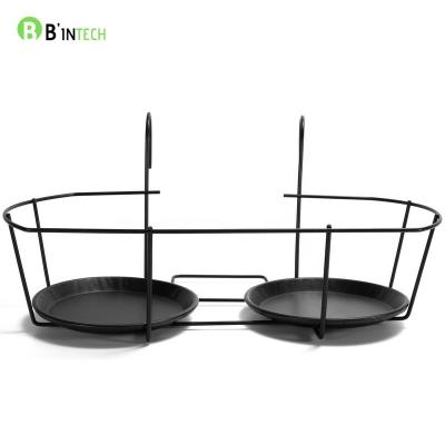 Cina Versatile Flower Pot Holder Hanger Metal Plants Stand Hanging Baskets Mid Century Modern plant hanger for Patio Garden in vendita