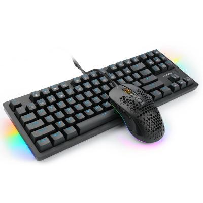 China RGB backlight factory direct sale gaming mouse keyboard assembly keyboard mouse gamer mechanical mouse keyboard combo for sale