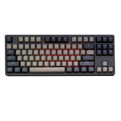 China RGB Backlight TKL Gaming Mechanical Keyboard 87 Keys Dual Mode RGB LED Wireless Mechanical Keyboard for sale