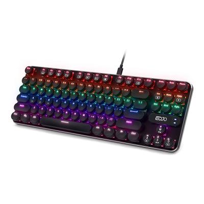 China Switch 87 Rainbow Blue Plug and Play Keys LED Backlit Gaming Keyboard Mechanical Keyboard for Windows PC Gamers for sale