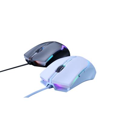 China 800/1200/2400/6400 DPI Eco-friendly Wired USB Gaming Mouse Colorful Lightweight Computer PC 6 Buttons USB Mouse for sale