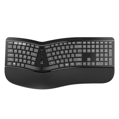 China 2.4G USB Wireless Mini Ergonomic Keyboard Adjustable Palm Rest Stand with Portable Vertical Mouse Set Membrane Low Profile Combo Keys for sale