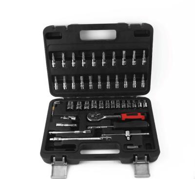 China Hot Selling 46pcs Auto Maintenance Car Repair Vanadium Steel Mechanic Tool Kit Multifunctional Socket Wrench for sale