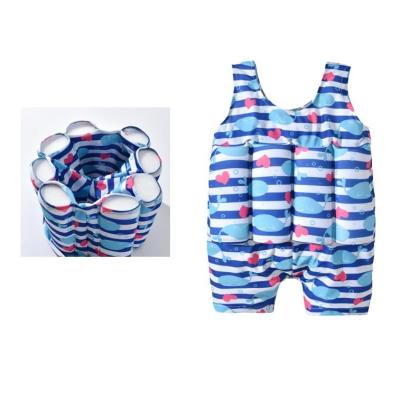 China Breathable Kids Float To Suit Adjustable Floatation Swimsuits With 8 Removable Buoyancy Sticks For Toddler Boys Girls for sale