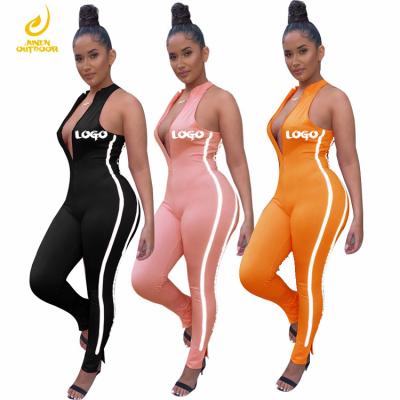 China Anti-wrinkle backless dropped thoughtful design sexy rompers for women girls romper summer jumpsuit for sale