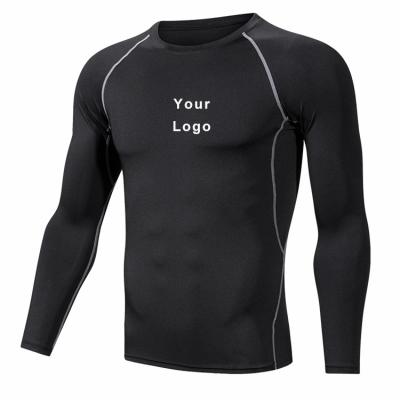 China Antibacterial In Soccer Running Clothing Sportswear Men Long Sleeve Sportswear Quick Dry T-shirt for sale