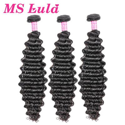 China Deep Wave Indian Hair Deep Wave Cuticle Aligned Cuticle In The Same Direction Hair Weaving Human Virgin Hair for sale