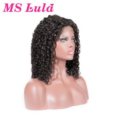 China Italy Made Loop Lace Closure Wig Italy Curl 250% Density Made By Bundles With Closure for sale