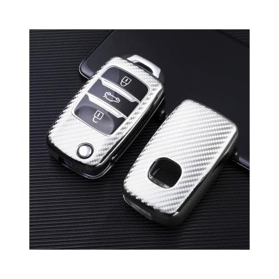 China Wholesale Soft Carbon Fiber Material Soft Tpu Phnom Penh Car Key Bag Cover For Changan For Changan for sale