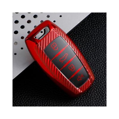 China 2022 Style Carbon Fiber Smart Design Soft Tpu Car Material Remote Key Shell Cover For Great Wall For Great Wall for sale