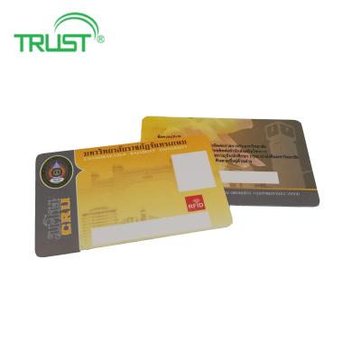 China 13.56mhz ATMEL Smart Chip Card Thick Blank RFID Card AT88SC Series Blank Card rfid for sale