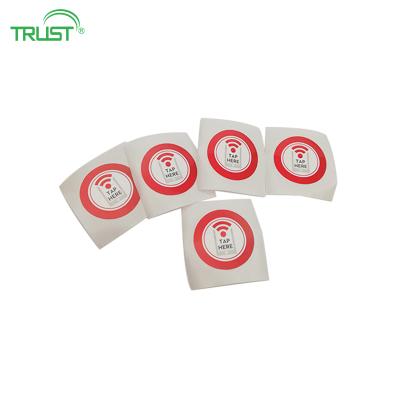 China Paper/PET/PVC programmable small nfc tag custom printing programmable rfid tags sticker for sale