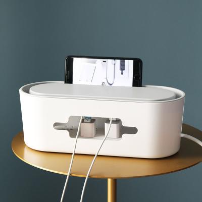 China New Modern Cable Skin Safe And Stylish Plastic Charging Storage Box for sale