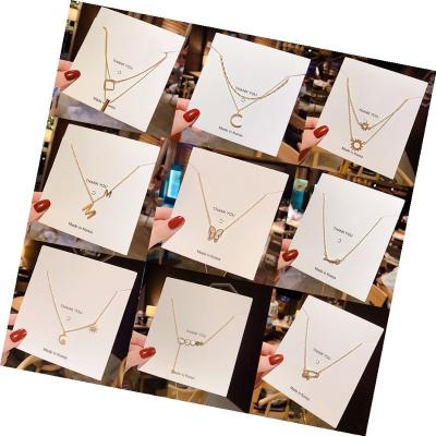 China Vintage Korean style titanium steel Fritillaria necklace personalized temperament clavicle chain small waist pendant necklace for women for sale