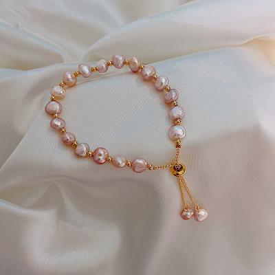 China TRENDY Baroque freshwater pearl bracelet  ins fashion design bracelet online celebrity women's bracelet jewelry for sale