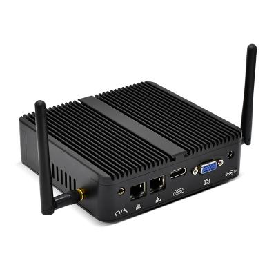 China For small computer mini computer industrial fanless quad-core industrial network business control double serial port for sale