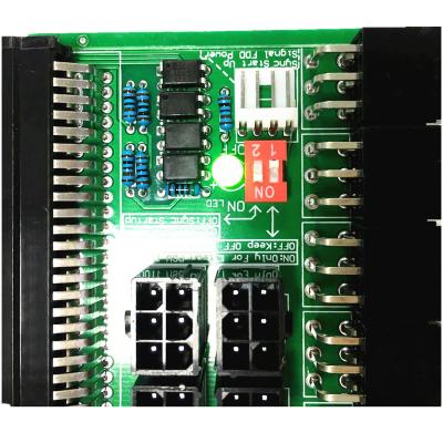 China 12ports 6pin breakout adapter panel breakout board for Dps-1200mb A/dps-1200mb-1 1400w power supply for sale