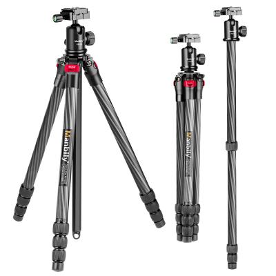 China Manbily PORTABLE Compact And Lightweight Carbon Fiber DSLR Monopod Kit With Camera Tripod 360 Degree Panoramic Ball Head for sale