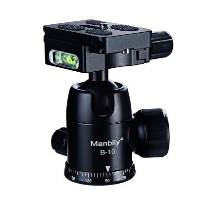 China Aluminum Alloy Manbily Metal CNC 360 Degree Rotating Panoramic Ball Camera Tripod Ball Head Head Mount for sale