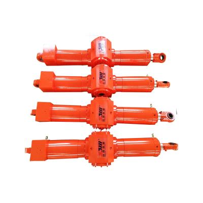 China Orange Color Steel China Manufacturer Metallurgy Acting Multi Swing Piston Seal Double Stage Hydraulic Cylinder for sale