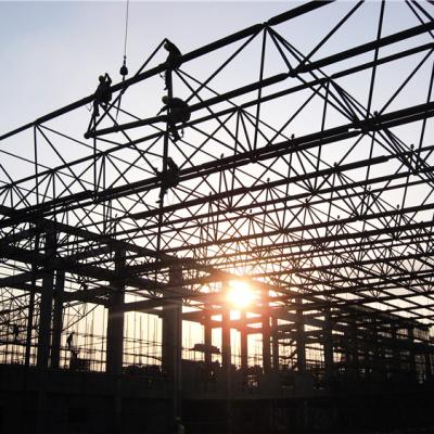 China Large Span Steel Grid Gridding Space Frame Prefab Structure for sale