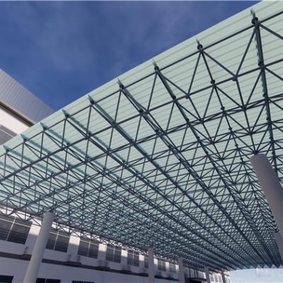 China Large Span Space Unloading Grid Structure Space Frame Steel Structure Production for sale