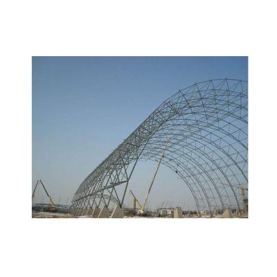 China Good Quality Large Span Space Structures Steel Grid Structure Arch Shed for sale