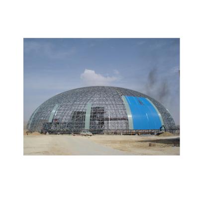 China Original New Space Steel Frame Large Span Yard Dry Coal Shed Grid Structure for sale