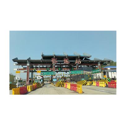 China Large Span Space Factory Direct View Grid Toll Station Steel Structure for sale