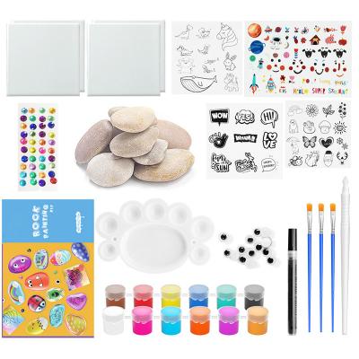 China Preschool Eductional Toys Kids Gifts Galaxy Educational Diy Drawing Toys Fun Craft Set Diy Creative Rock Painting Kit for sale