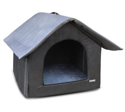 China Puppies Viable Soft Foldable And Double Color Velvet Designer Luxurious Pet Tent Lightweight Kennel House for sale