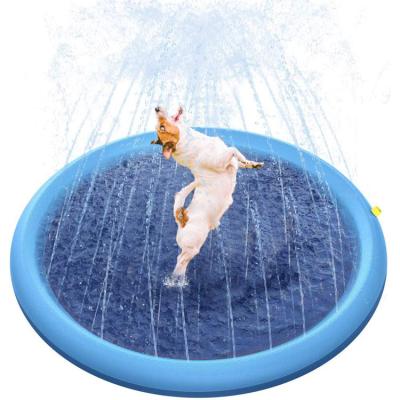 China Durable Splash Guard Dog Swimming Pool Anti-Slip Pad Thickened Durable Outdoor Pet Summer Swimming Pool Bath Water Toy For Dogs Kids for sale