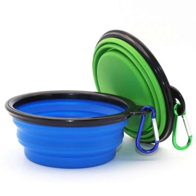 China Sustainable Portable Pet Feeding Water Dish Dog Bowl Pet Collapsible Bowls Dog Water Bowls For Cats Dogs Walking Moving for sale