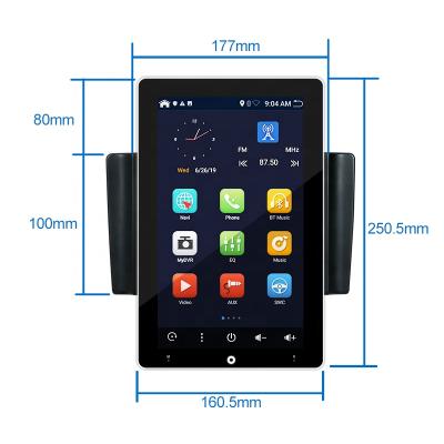 China Multi-point Capacitive 10.1inch Android 10.0 Screen Car DVD Player For Tesla Style Rotating Car Player Navigation Universal With HD Screen Steering Wheel Cam OBD TPMS Input for sale