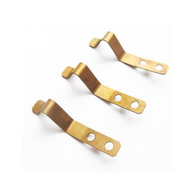 China Apartment ; Sheet ; Custom Copper Electrical Plate Switch Battery Leaf Spring Contact Clips for sale