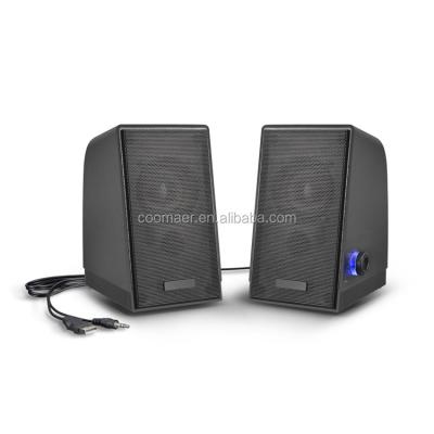 China No 2.0 Channel 6W Laptop PC Speaker With Microphone for sale