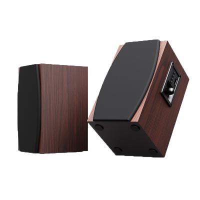 China OEM Quality Wooden Cabinet 2.0 Multimedia Wireless AC Powered Desktop Blue Tooth Bookshelf Active Speaker for sale