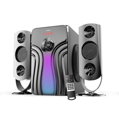 China Blue Tooth AUX BT Home Theater Multimedia Portable Music 2.1 Speaker System. with the radio for sale