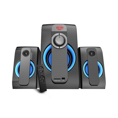 China No Bass Wood Multimedia Computer Woofer System USB SD Radio 2.1 Heavy Speaker for sale