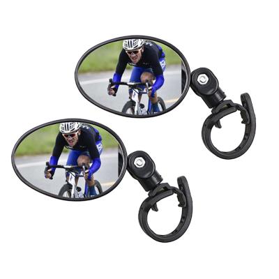 China Wide Angle Detachable Outside Cycling Rear View Bicycle Handlebars Mirror Bike Rearview Rotating Wide Angle Mirror for sale