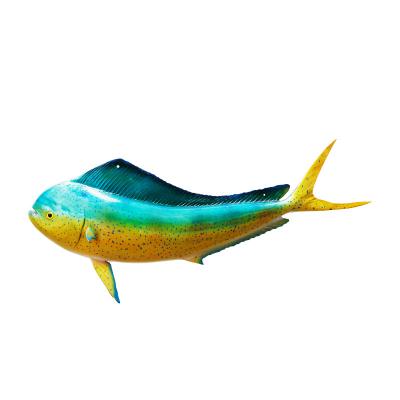 China Modern Interior Decorations Mounted Fish Game Fish Game Wall Mount Decor Plaque Texidermy Release Mount Bull Dolphin Hand Painted Mahi for sale