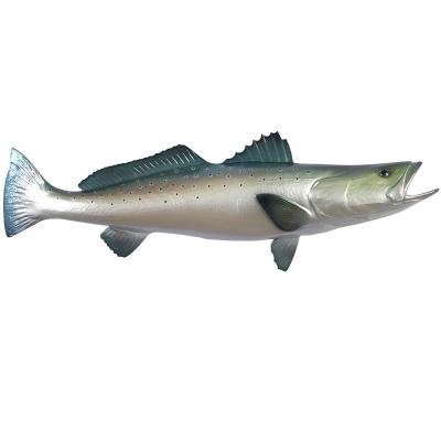 China Europe Factory Supply Good Price Fiberglass DST28RH Seatrout Fish Wall Craft Hanging Decoration Mounted Fish for sale