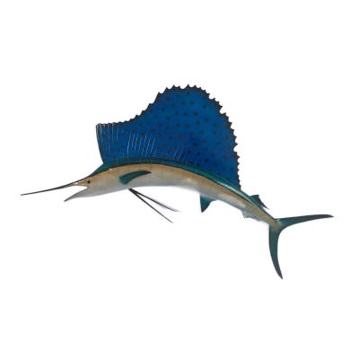 China 55 Inch Europe Fish Wall Mount Decor Model Marine Conservation Aquarium Decor Hand Painted Sailfish for sale