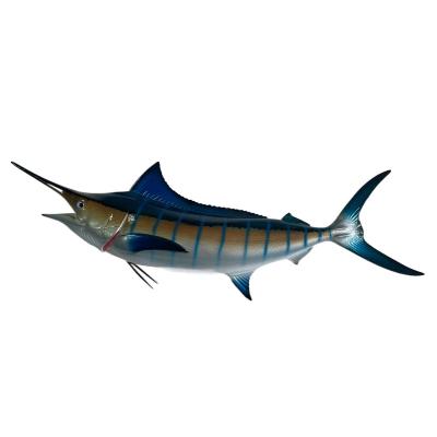 China Europe Resin Opens Blue Marlin Fish Statue Fish Decoration Hotel Decoration Sculpture for sale